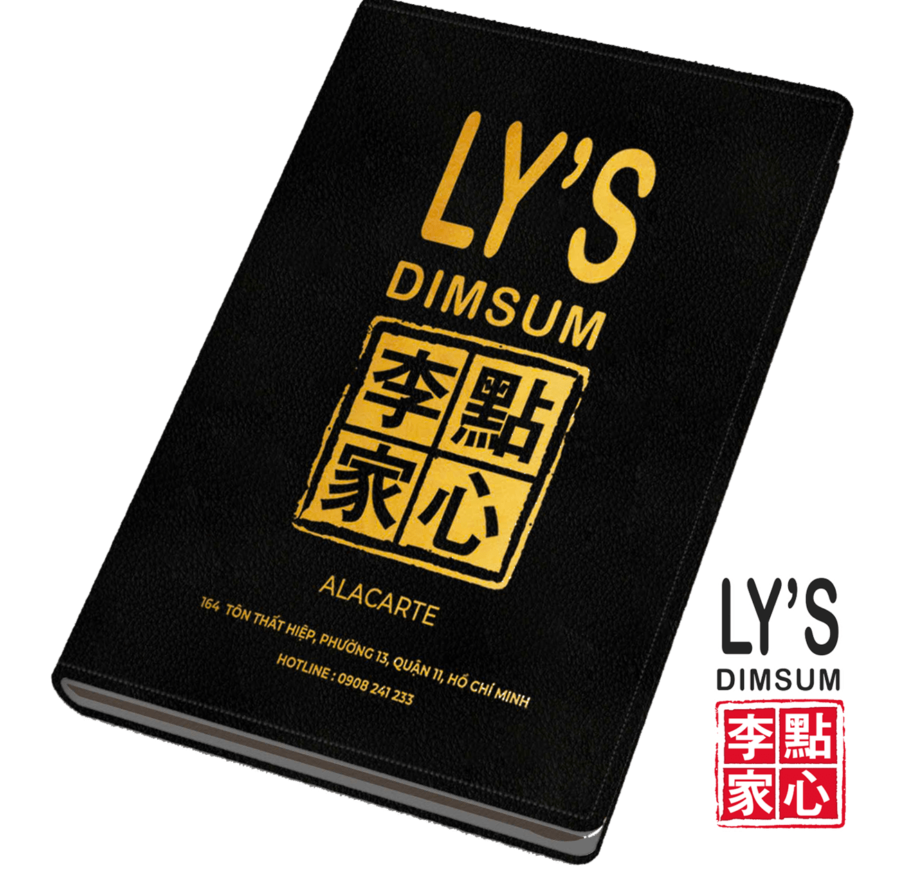 Bìa menu tối gọi món Ly's Dimsum